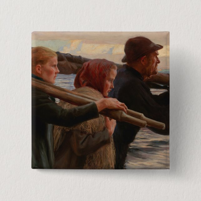 Albert Edelfelt - In the Outer Archipelago Button (Front)