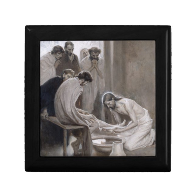 Albert Edelfelt - Jesus Washing Feet of Disciples Gift Box (Front)