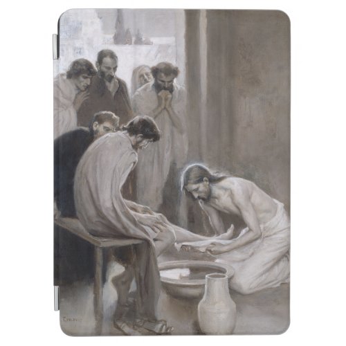 Albert Edelfelt _ Jesus Washing Feet of Disciples iPad Air Cover