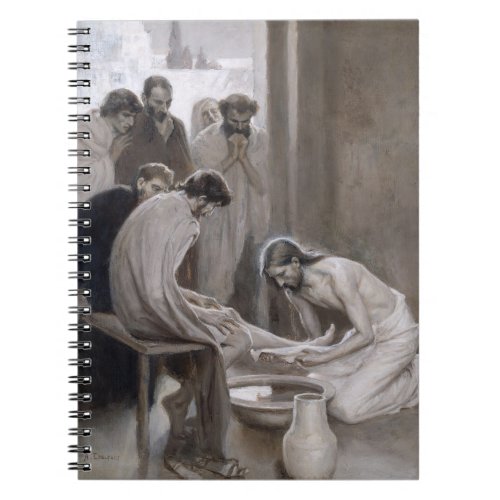 Albert Edelfelt _ Jesus Washing Feet of Disciples Notebook