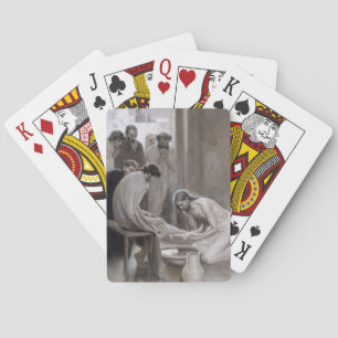 Albert Edelfelt - Jesus Washing Feet of Disciples Poker Cards