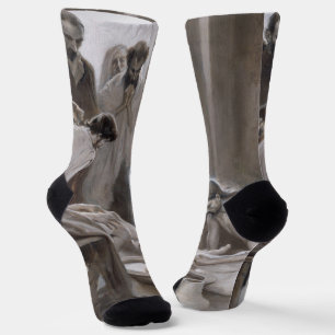 Albert Edelfelt - Jesus Washing Feet of Disciples Socks