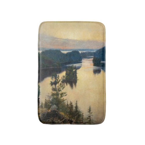 Albert Edelfelt _ Kaukola Ridge at Sunset Bath Mat