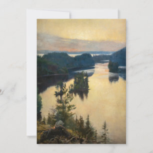 Albert Edelfelt - Kaukola Ridge at Sunset Invitation