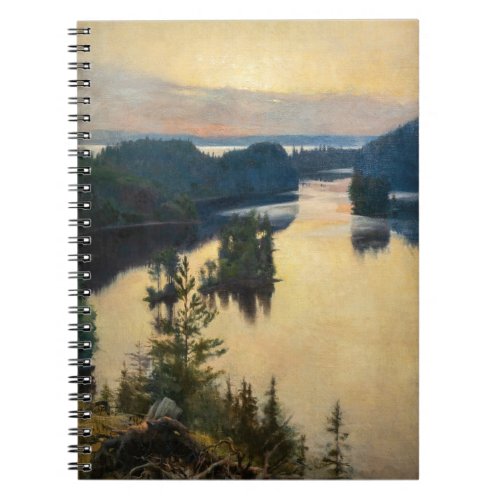 Albert Edelfelt _ Kaukola Ridge at Sunset Notebook