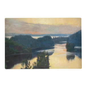 Albert Edelfelt - Kaukola Ridge at Sunset Placemat