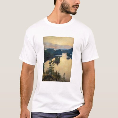 Albert Edelfelt _ Kaukola Ridge at Sunset T_Shirt