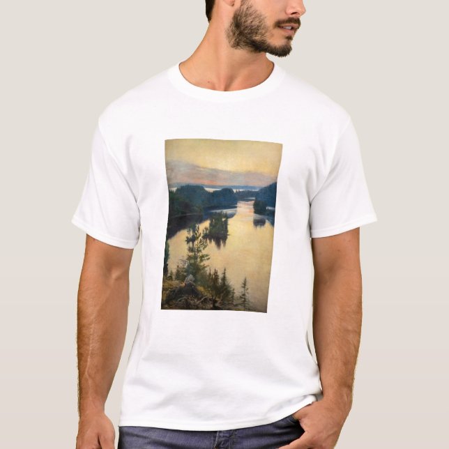 Albert Edelfelt - Kaukola Ridge at Sunset T-Shirt (Front)