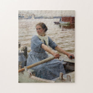Albert Edelfelt - La Laitiere Jigsaw Puzzle