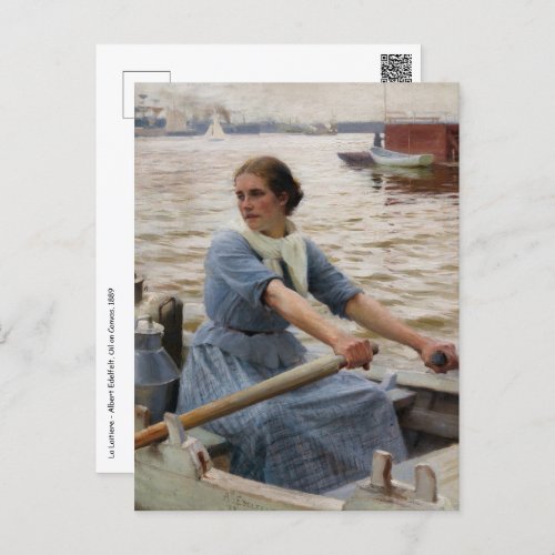 Albert Edelfelt _ La Laitiere Postcard