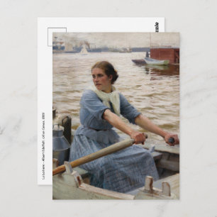 Albert Edelfelt - La Laitiere Postcard