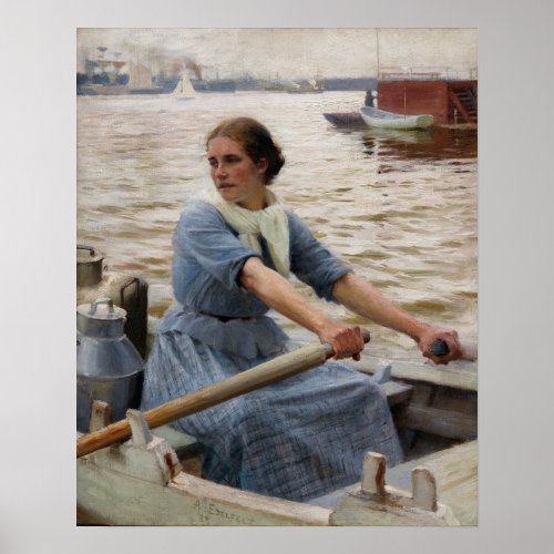 Albert Edelfelt _ La Laitiere Poster