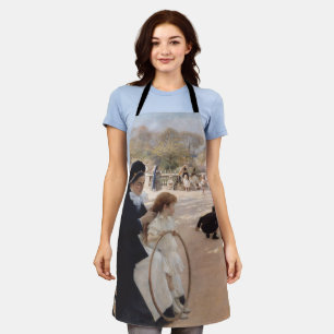 Albert Edelfelt - Luxembourg Gardens, Paris Apron
