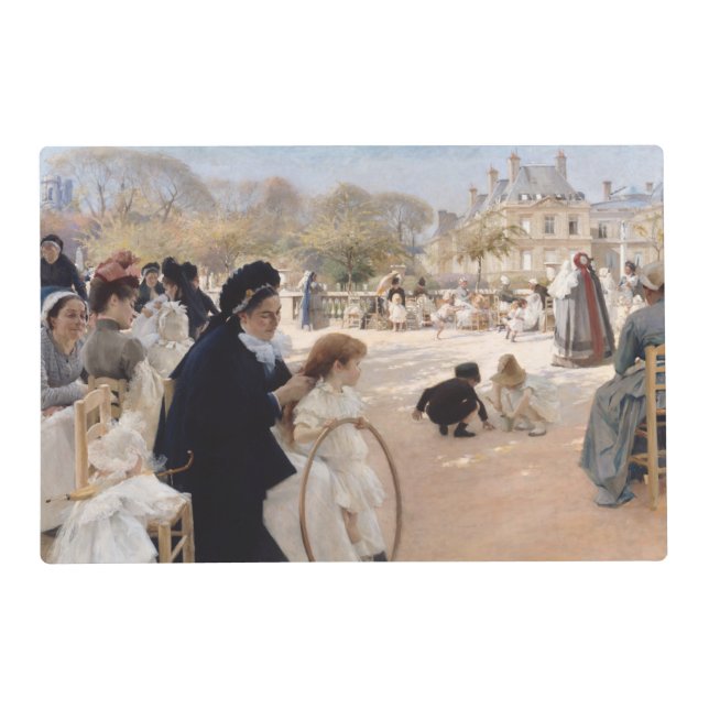 Albert Edelfelt - Luxembourg Gardens, Paris Placemat (Front)