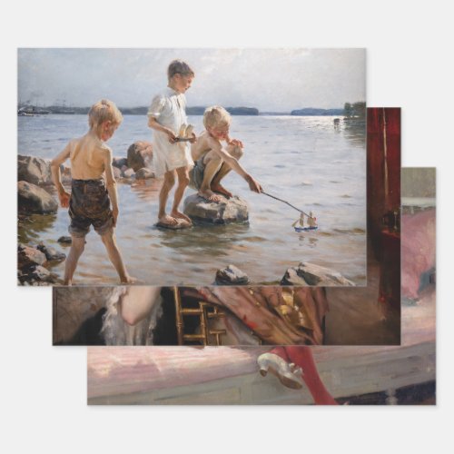 Albert Edelfelt _ Masterpieces Selection Wrapping Paper Sheets