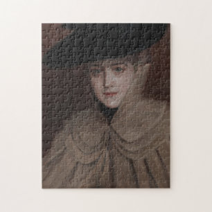 Albert Edelfelt - Portrait of a Young Woman Jigsaw Puzzle