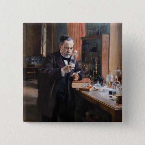 Albert Edelfelt _ Portrait of Louis Pasteur Button