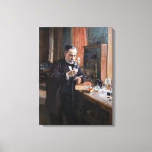 Albert Edelfelt - Portrait of Louis Pasteur Canvas Print