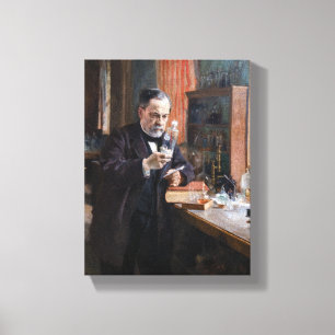 Albert Edelfelt - Portrait of Louis Pasteur Canvas Print
