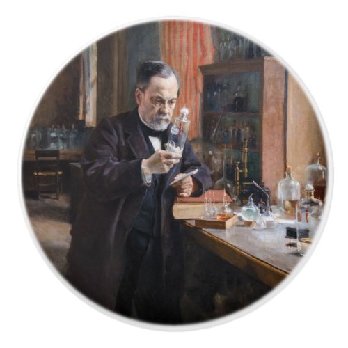 Albert Edelfelt _ Portrait of Louis Pasteur Ceramic Knob