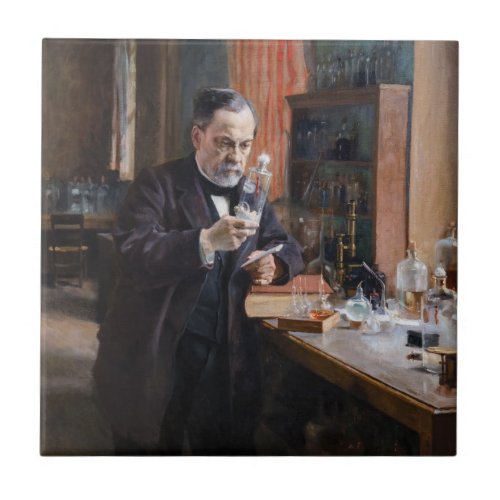 Albert Edelfelt _ Portrait of Louis Pasteur Ceramic Tile