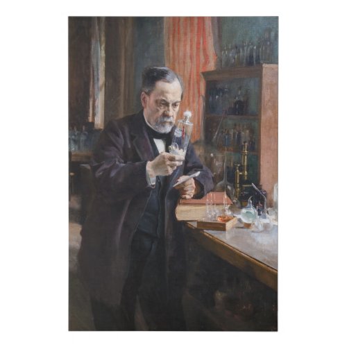 Albert Edelfelt _ Portrait of Louis Pasteur Faux Canvas Print