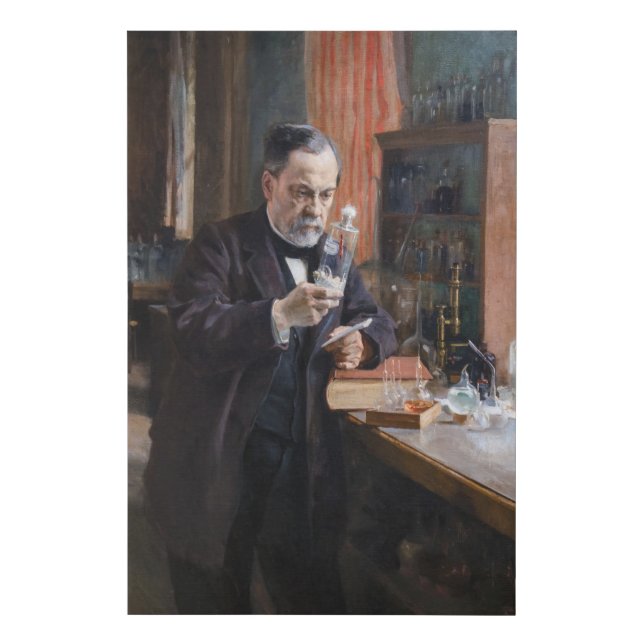 Albert Edelfelt - Portrait of Louis Pasteur Faux Canvas Print (Front)