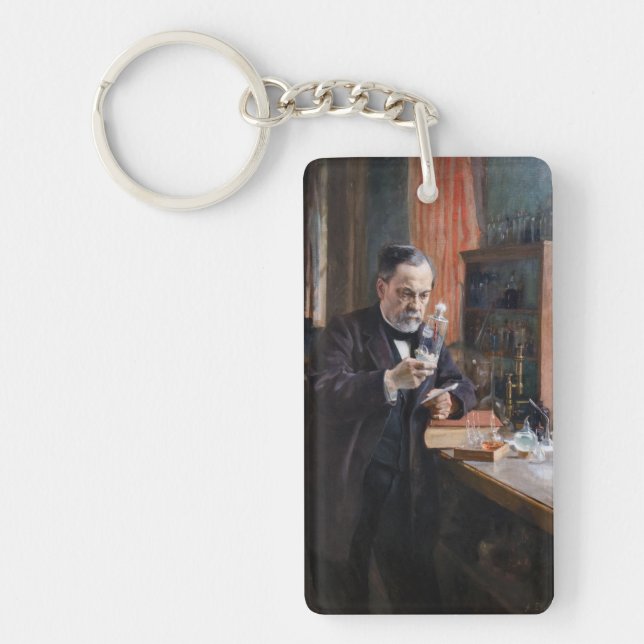 Albert Edelfelt - Portrait of Louis Pasteur Keychain (Front)