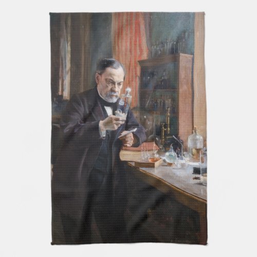 Albert Edelfelt _ Portrait of Louis Pasteur Kitchen Towel
