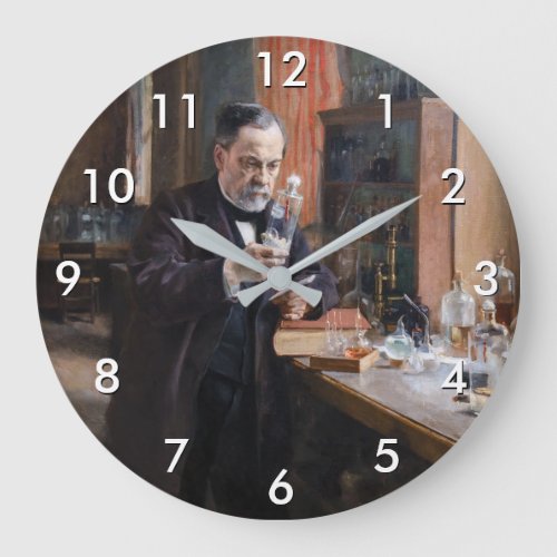 Albert Edelfelt _ Portrait of Louis Pasteur Large Clock