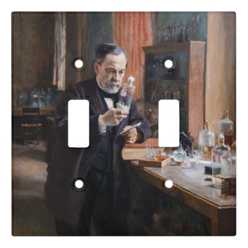 Albert Edelfelt _ Portrait of Louis Pasteur Light Switch Cover
