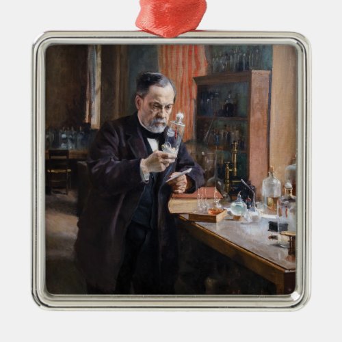 Albert Edelfelt _ Portrait of Louis Pasteur Metal Ornament