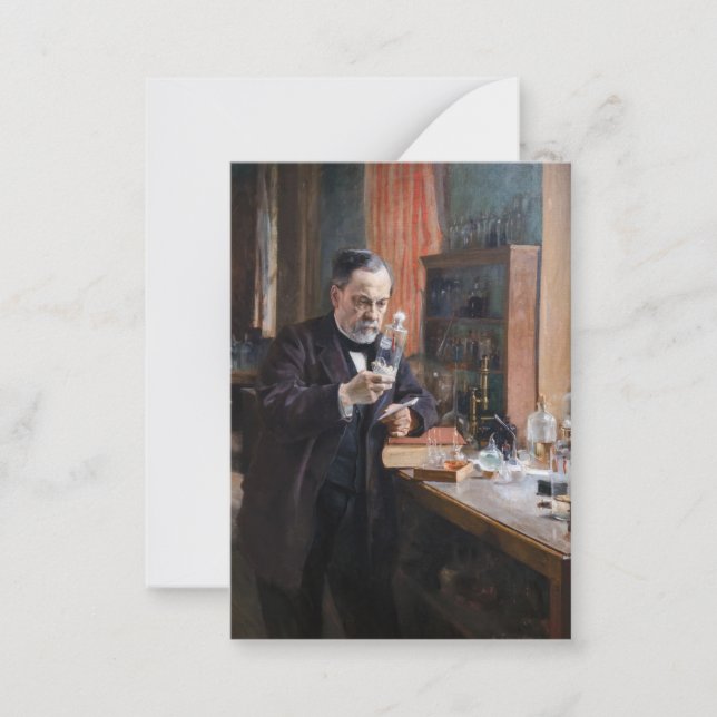 Albert Edelfelt - Portrait of Louis Pasteur Note Card (Front)
