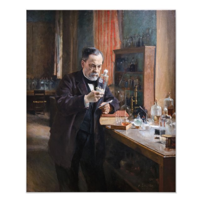 Albert Edelfelt - Portrait of Louis Pasteur Photo Print (Front)