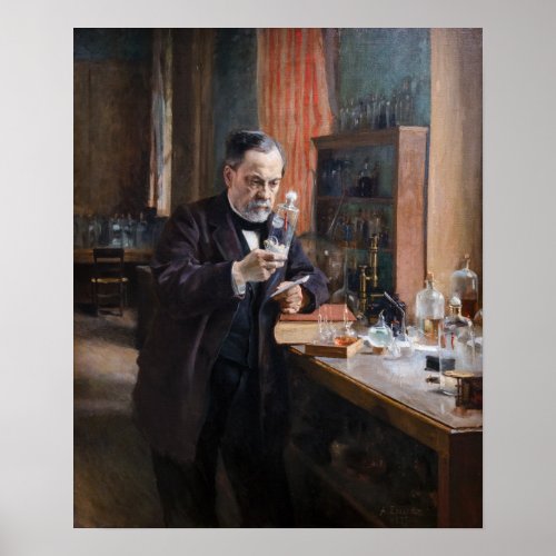 Albert Edelfelt _ Portrait of Louis Pasteur Poster