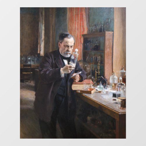 Albert Edelfelt _ Portrait of Louis Pasteur Window Cling