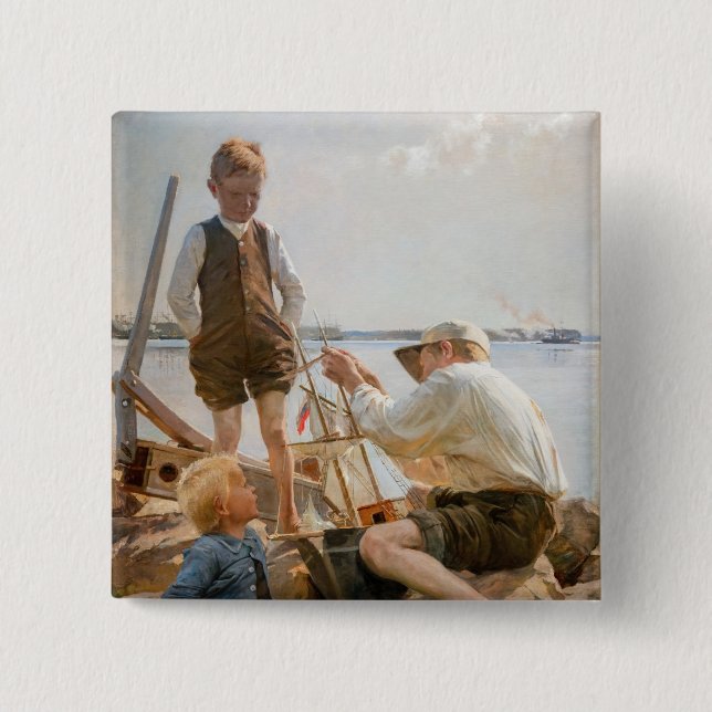 Albert Edelfelt - Shipbuilders Button (Front)