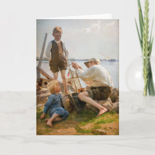 Albert Edelfelt - Shipbuilders Card