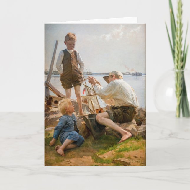 Albert Edelfelt - Shipbuilders Card (Front)