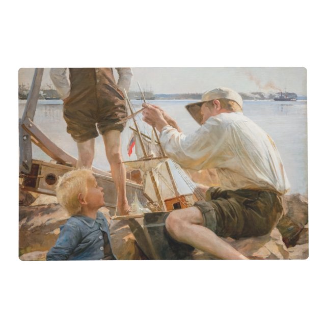 Albert Edelfelt - Shipbuilders Placemat (Front)