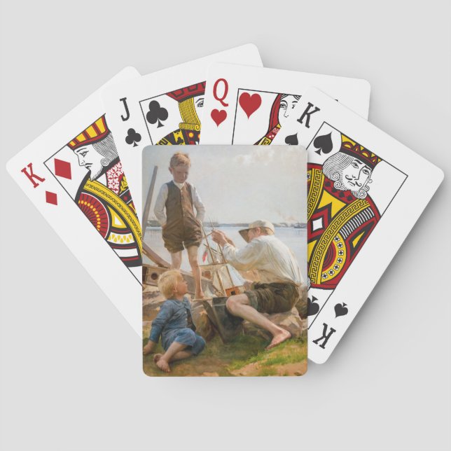 Albert Edelfelt - Shipbuilders Poker Cards (Back)