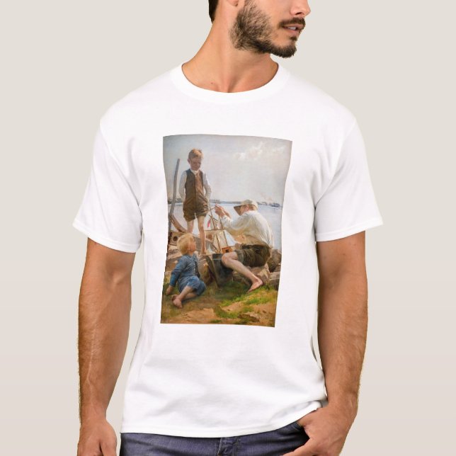 Albert Edelfelt - Shipbuilders T-Shirt (Front)