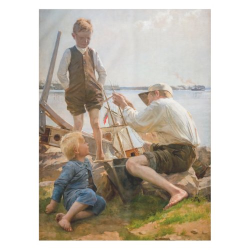 Albert Edelfelt _ Shipbuilders Tablecloth