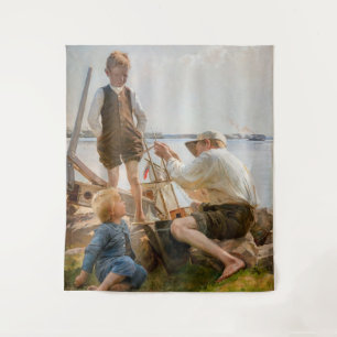 Albert Edelfelt - Shipbuilders Tapestry