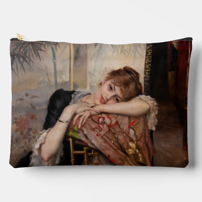 Albert Edelfelt - The Parisienne / Virginie Accessory Pouch (Front)