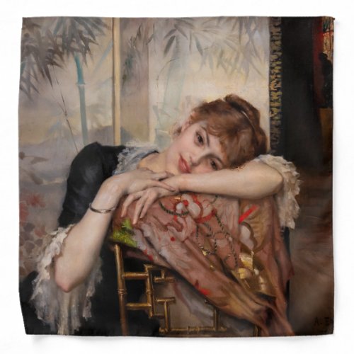 Albert Edelfelt _ The Parisienne  Virginie Bandana