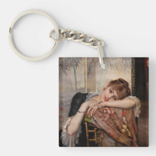 Albert Edelfelt - The Parisienne / Virginie Keychain