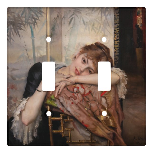 Albert Edelfelt - The Parisienne / Virginie Light Switch Cover (Front)