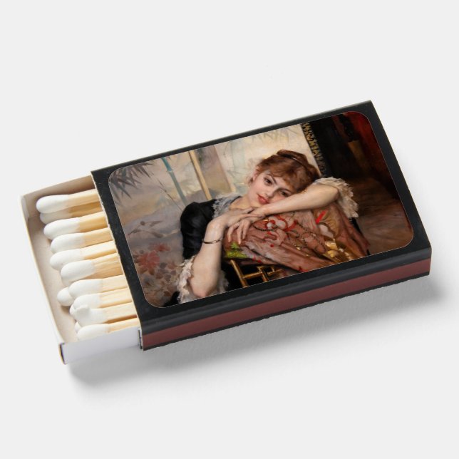 Albert Edelfelt - The Parisienne / Virginie Matchboxes (Front Open)