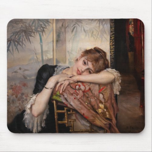 Albert Edelfelt _ The Parisienne  Virginie Mouse Pad